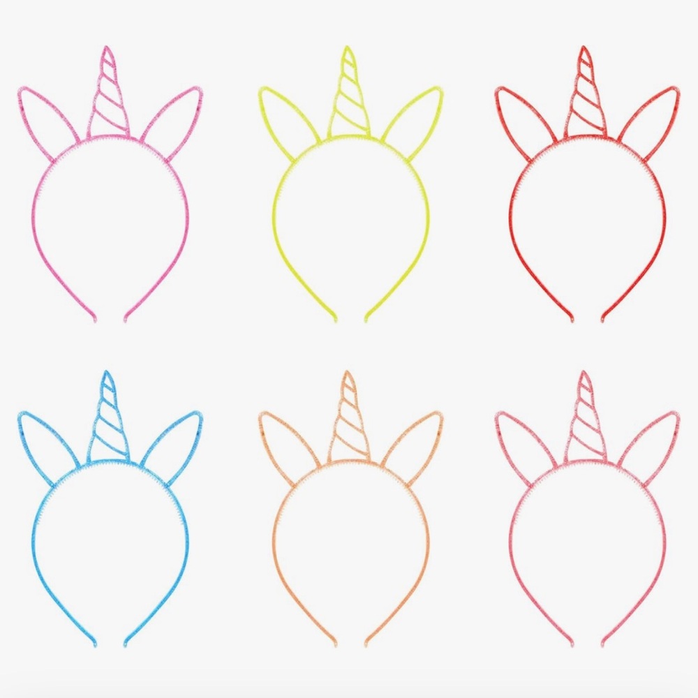 Unicorn Rainbow Headband 12pc Lot- NEW